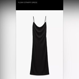Zara Strapless Black Dress